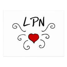 LPN Love Tattoo Post Cards