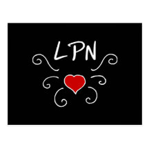 LPN Love Tattoo Postcard