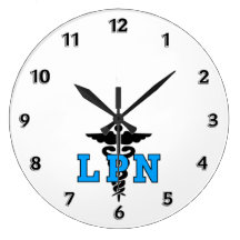 LPN Medical Round Wallclocks