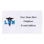LPN Medical Symbol Business Card Template