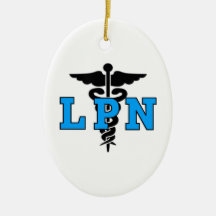 LPN Medical Symbol Christmas Ornament