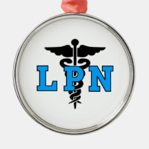 LPN Medical Symbol Christmas Ornament