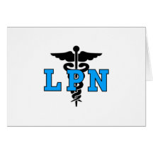 LPN Medical Symbol Greeting Card