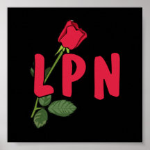 LPN Rose Poster