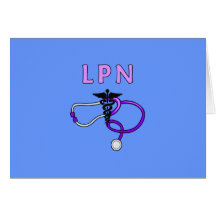 LPN Stethoscope Greeting Card