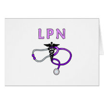 LPN Stethoscope Greeting Card
