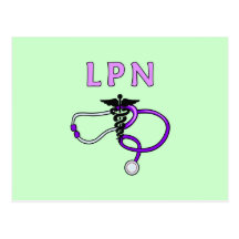 LPN Stethoscope Post Cards