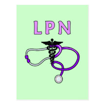 LPN Stethoscope Postcards