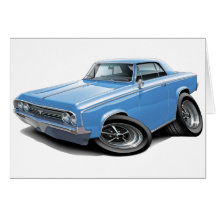Lt 1964-65 de sabre d'abordage Blue Car Cartes De Vœux