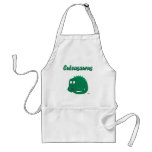 Lt mignon dinosaure vert Cuteasaurus de bébé Tablier