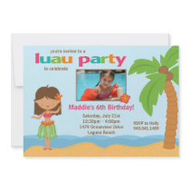 Luau Birthday Party Invitation