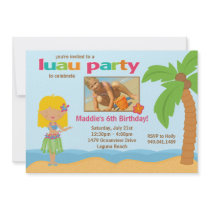 Luau Birthday Party Invitation