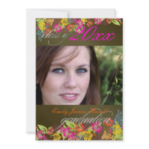 Luau Graduation Party Custom Invitation