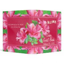 Luau Guest Book 1 inch Binder