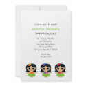 LUAU party HULA girl custom BIRTHDAY invitation