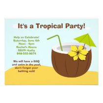 Luau Party Invitation invitations