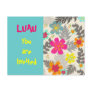 Luau Time party invitation postcard
