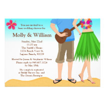 Luau Wedding Shower Invitation Couple invitations