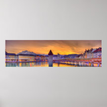 Lucerne Switzerland HDR Panoramic photography Posters