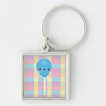 Lucette de Kawaii sur les contrôles colorés Porte-clés