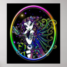 "Lucidia" Crystal Rainbow Fairy Posters