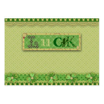 Luck Charm Gift Tag Business Card