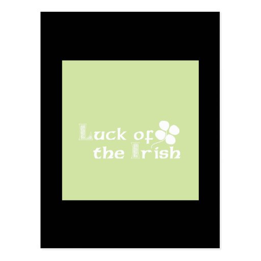 Luck Of The Irish Postcard
