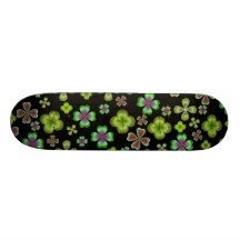 Luck of the Irish Shamrock Skateboard