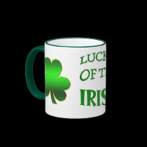 Luck of the Irish St Patricks Day Cup mugs