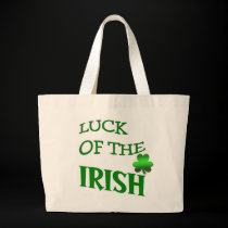 Luck of the Irish St Patricks Day Tote Bag bags