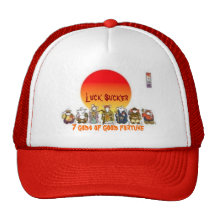 Luck Sucker 7 gods of good fortune Trucker Hat