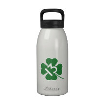 Lucky 13 shamrock reusable water bottles