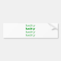 Lucky 4 bumper stickers