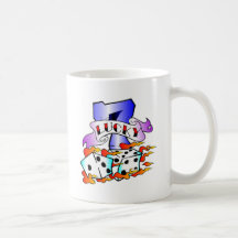 Lucky 7 w/ Dice Coffee Mug