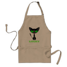 Lucky Black Cat Apron / Smock