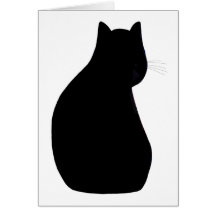 Lucky Black Cat Card