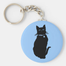 Lucky Black Cat Keychain
