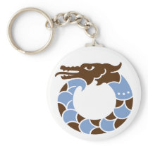 Lucky Blue Dragon Keychain