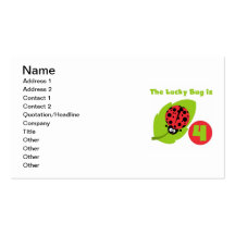Lucky Bug 4th Birthday T-shirts and Gifts Business Card