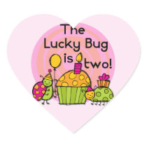Lucky Bug Cupcake 2nd Birthday T-shirts and Gifts
