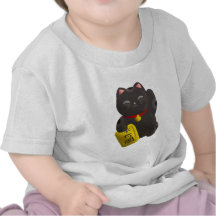 Lucky Cat Black Shirt