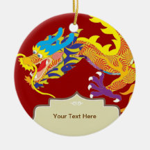 Lucky Charm Chinese Dragon Christmas Tree Ornament