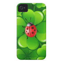 Lucky clover and ladybug iPhone 4 covers