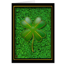 Lucky Clover Greeting Card