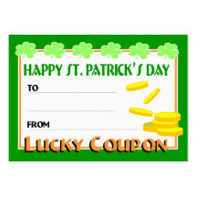 Lucky Coupon Card Business Card Templates