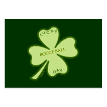 Lucky Day Bocce Ball Business Card