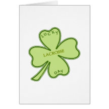 Lucky Day Lacrosse Greeting Card