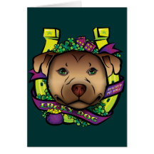 Lucky Dog Greeting Card