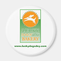 Lucky Dogs' Day Bakery Magnets