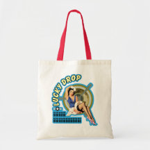 Lucky Drop WWII Nose Art Tote Bag